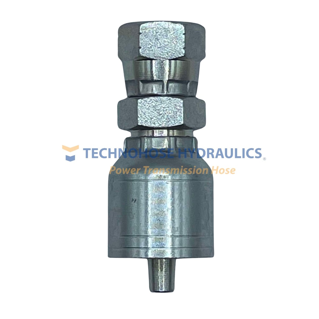 CONEXIÓN HIDRAULICA CRIMPABLE 1/4" A 1/4" HEMBRA JIC