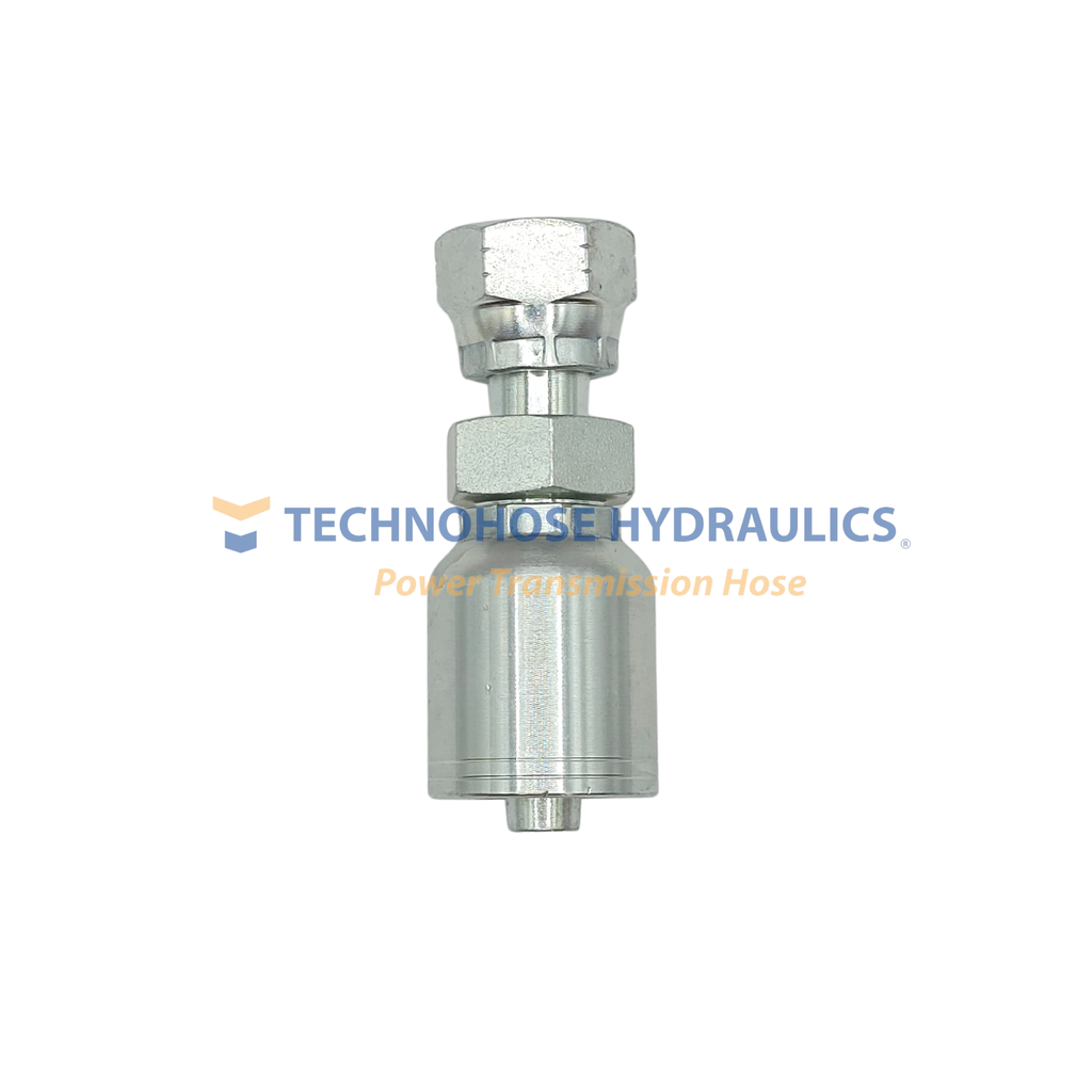 CONEXIÓN HIDRAULICA CRIMPABLE 3/8" A 3/8" HEMBRA CARA PLANA
