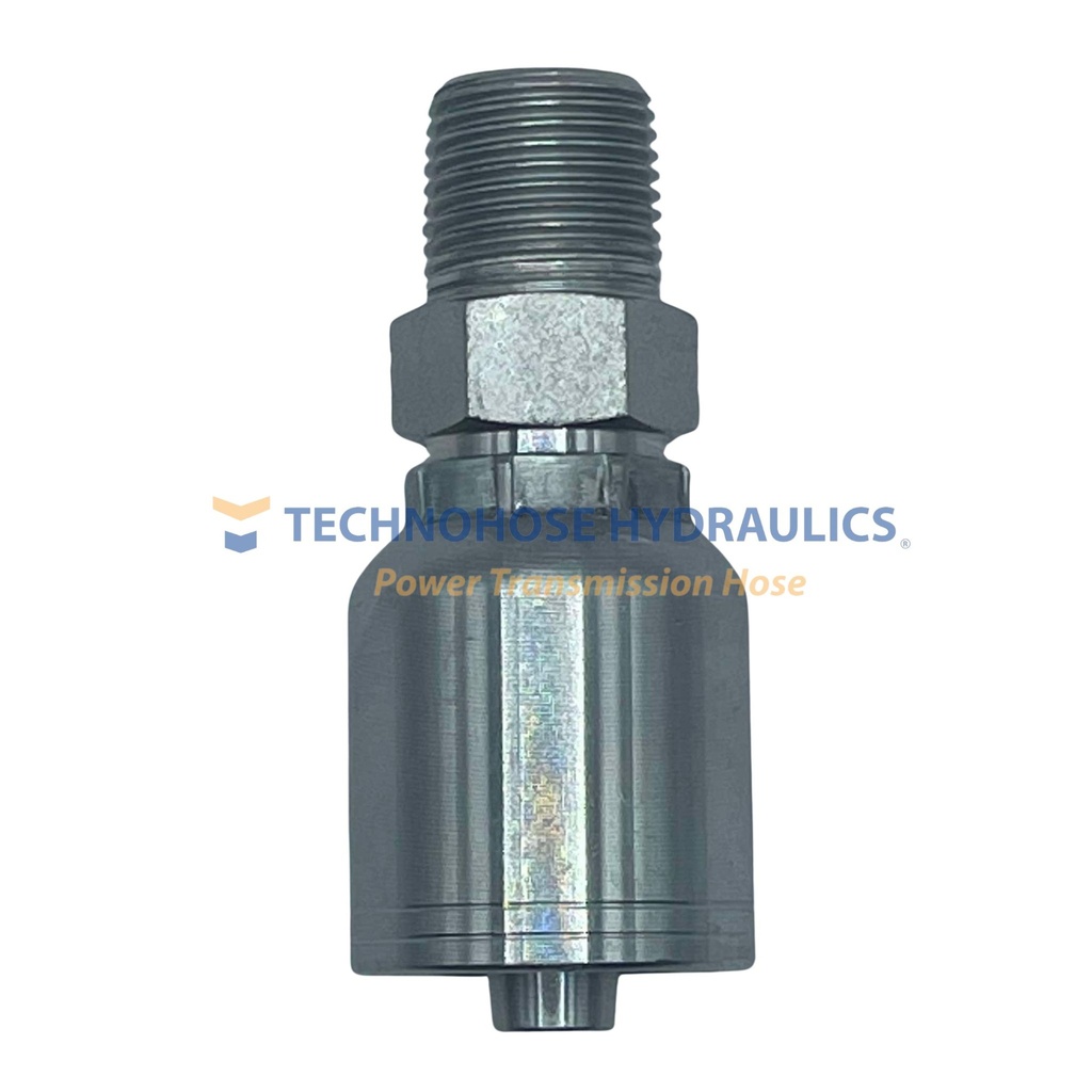  CONEXIÓN HIDRAULICA CRIMPABLE 1/2" A 3/8" MACHO NPT