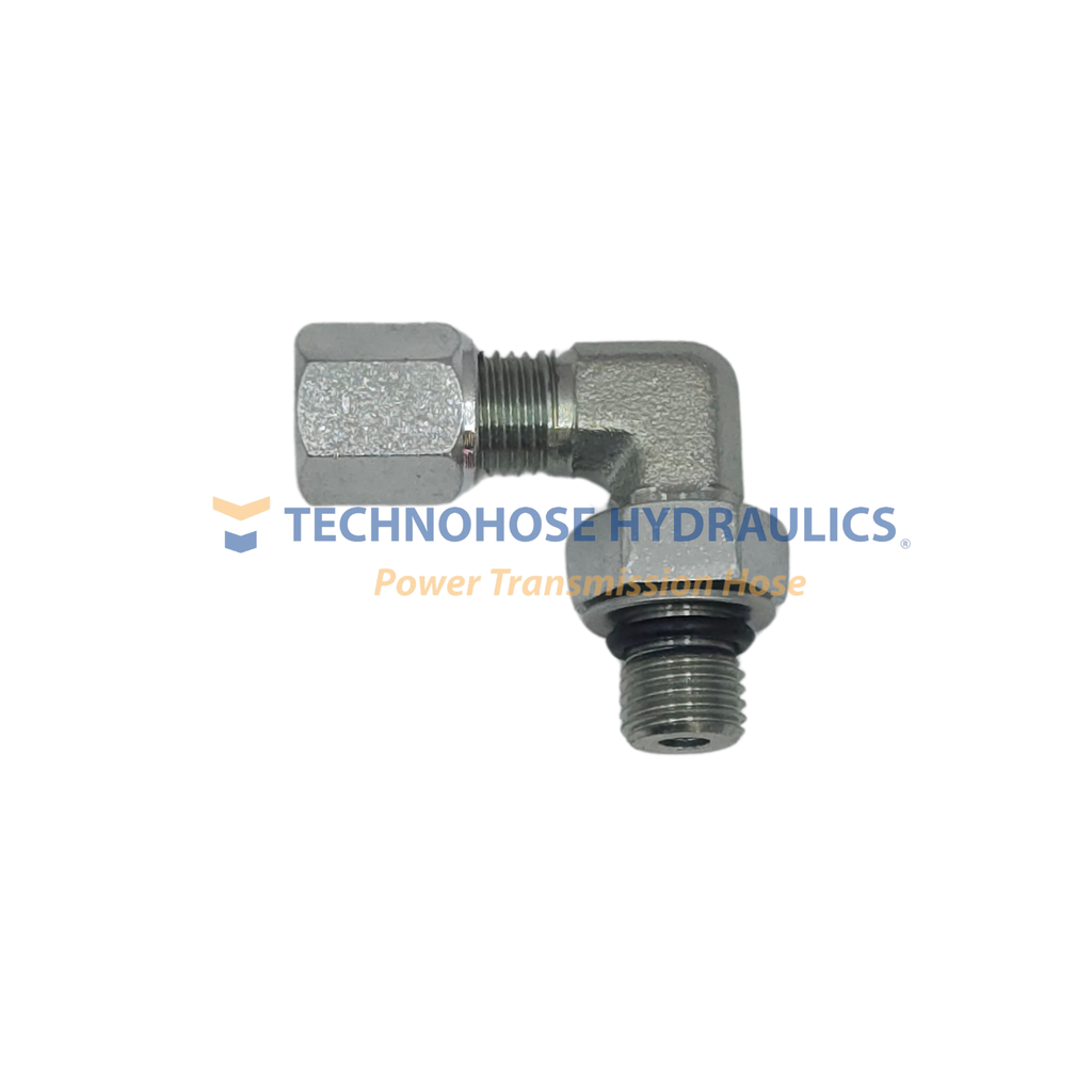 ADAPTADOR FERULOCK CODO A 90º  1/4" TUBO A 1/4" MACHO ORING BOSS