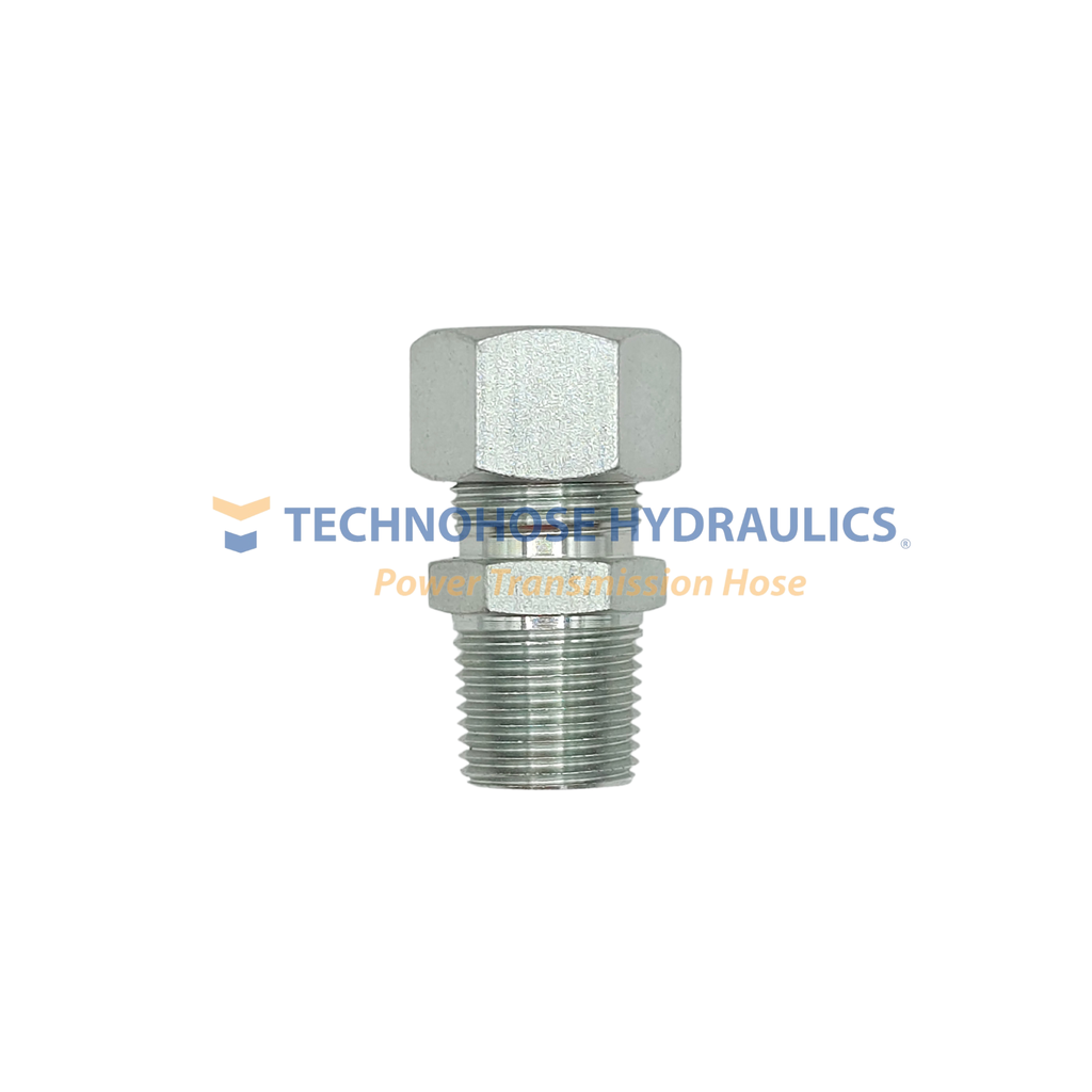 ADAPTADOR METRICO RECTO 6 MM SERIE LIGERA TUBO 1/4" MACHO NPT