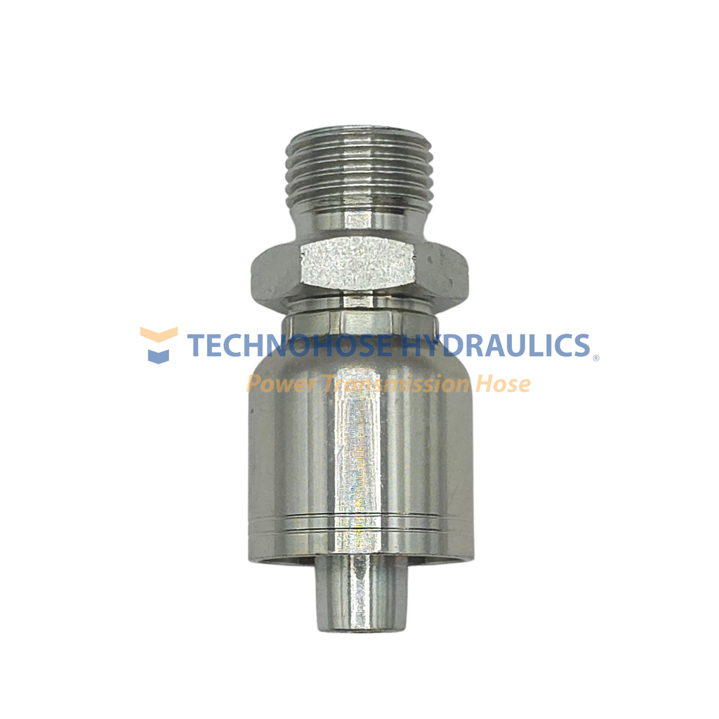 CONEXIÓN HIDRAULICA CRIMPABLE 1/2" A 1/2" MACHO BSPP