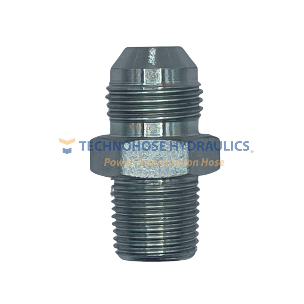 ADAPTADOR HIDRAULICO 1/2" MACHO JIC A 3/8" MACHO NPT
