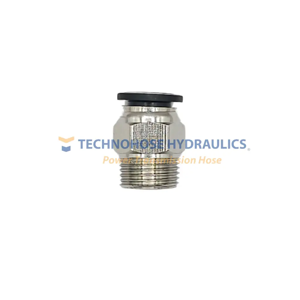 Conector Rápido Plástico Recto Macho 5/32" OD x 1/4" NPT