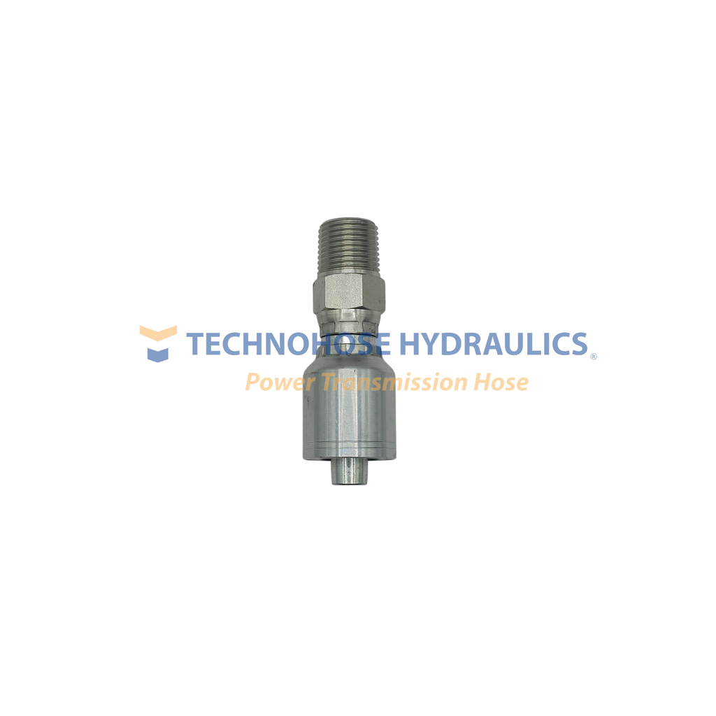  CONEXIÓN HIDRAULICA CRIMPABLE 1/2" A 1/2" MACHO NPT GIRATORIA