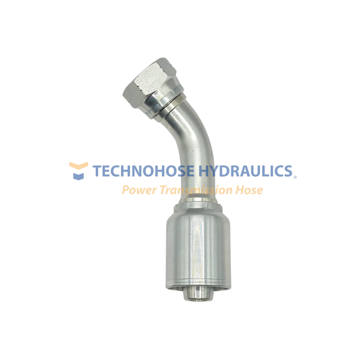 [8G-8FJX45] CONEXIÓN HIDRAULICA CRIMPABLE 1/2" A 1/2" A 45° HEMBRA JIC