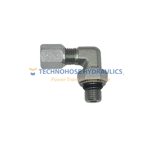 [AC-69-04-04-MB] ADAPTADOR FERULOCK CODO A 90º  1/4" TUBO A 1/4" MACHO ORING BOSS