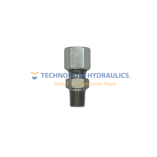 [8MDH-4MP] ADAPTADOR METRICO RECTO 8 MM SERIE PESADA TUBO 1/4" MACHO NPT