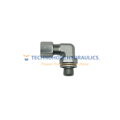 [8MDL-4MBSPP90] ADAPTADOR METRICO CODO A 90º  8 MM SERIE LIGERA TUBO 1/4" MACHO BSPP