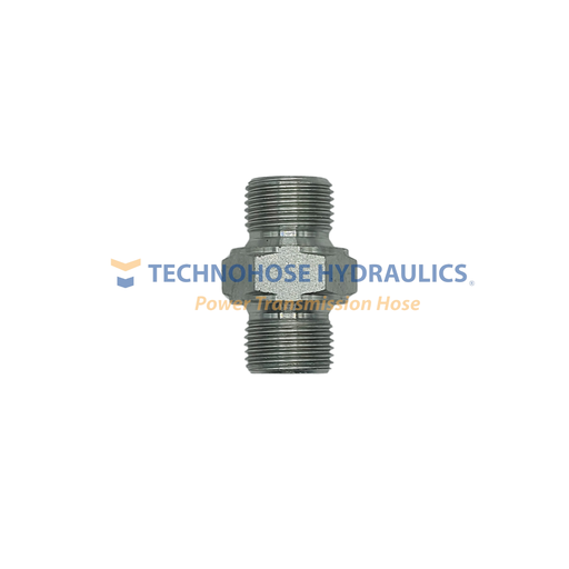 [4MBSPP-4MBSPP] ADAPTADOR HIDRAULICO 1/4" BSPP MACHO A 1/4" BSPP MACHO