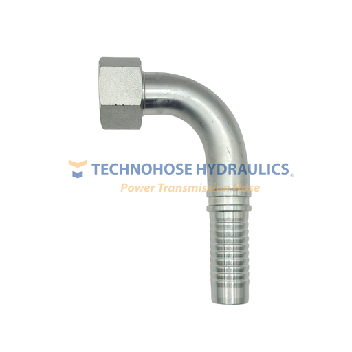 [16GS-16FFORX90] CONEXIÓN HIDRAULICA CRIMPABLE 1" A 1" CARA PLANA CODO A 90º 4 MALLAS 