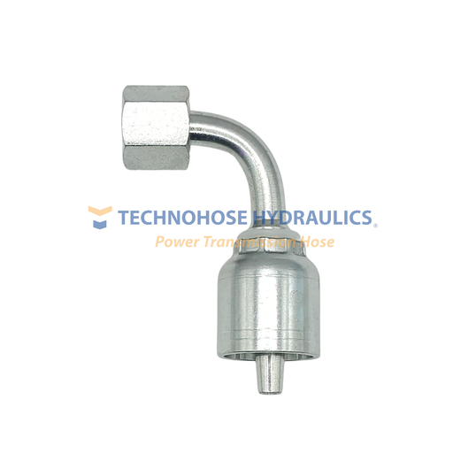 [6G-12FDLORX90] CONEXIÓN HIDRAULICA CRIMPABLE 3/8" A 12 MM SERIE LIGERA CODO A 90º