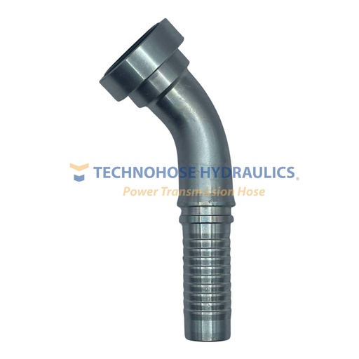 [16GS-16FLC45] CONEXIÓN HIDRAULICA CRIMPABLE 1" A 1" BRIDA CAT CODO A 45º  4 MALLAS 