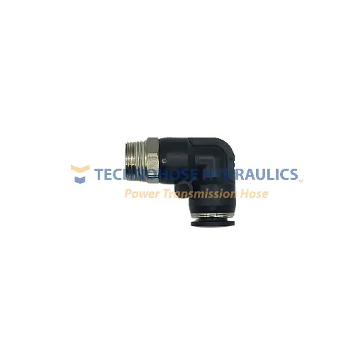[UQP69-PS-06-06] Codo Giratorio Rápido 90º Plástico Macho 3/8" OD x 3/8" NPT