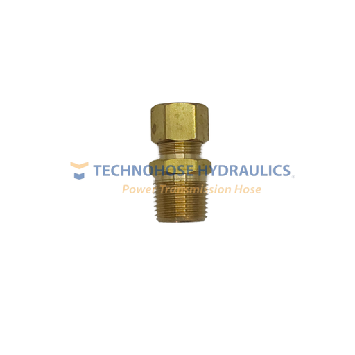 [U-68F-08-04] Conector Recto Macho de Compresión 1/2" OD x 1/4" NPT