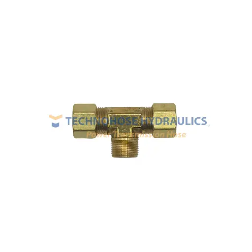 [U-72F-04-04] Tee Macho al Centro de Compresión 1/4" OD x 1/4" NPT