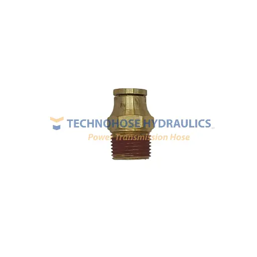 [UQM68-DOT-08-M12]  Conector Rápido Recto PUSH IN DOT Terminal Macho Milimétrico 1/2" OD x M12
