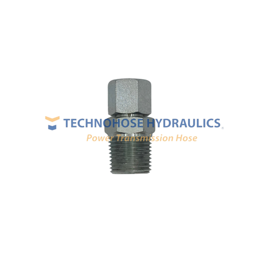 [12FDLORX-6MP] ADAPTADOR METRICO RECTO 12 MM SERIE LIGERA HEMBRA A 3/8" MACHO NPT