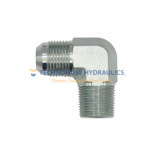 [12MJ-12MP90] ADAPTADOR HIDRAULICO CODO A 90° 3/4" MACHO JIC A 3/4" MACHO NPT