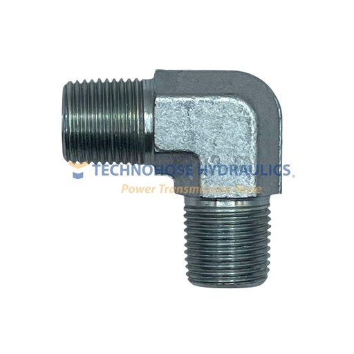 [6MP-6MP90°] ADAPTADOR HIDRAULICO 3/8" MACHO NPT A 3/8" MACHO NPT A 90°